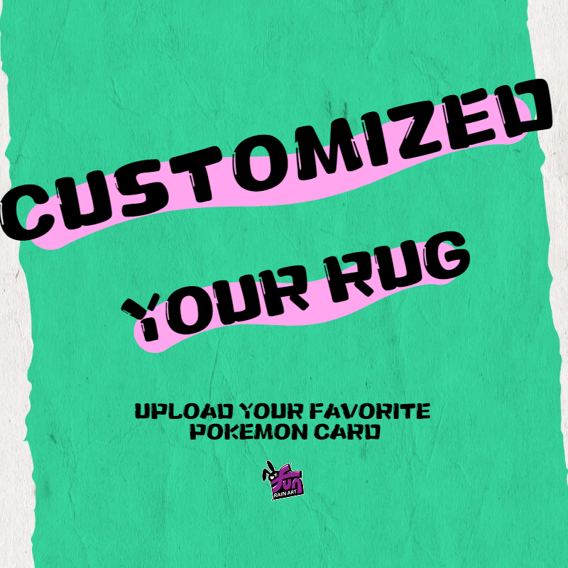 Custom TCG Card Rug Rain Art Custom TCG Card Rug Rain Art