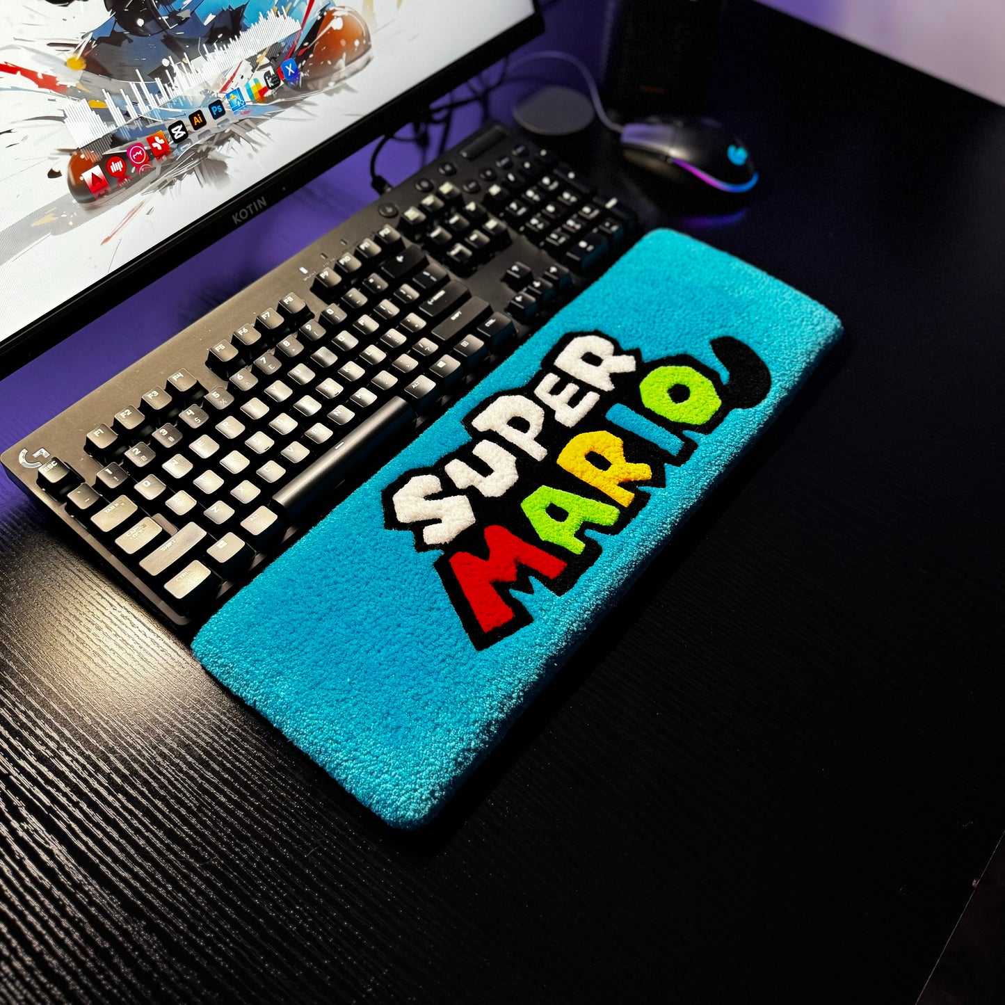 Super Mario Keyboard Rug