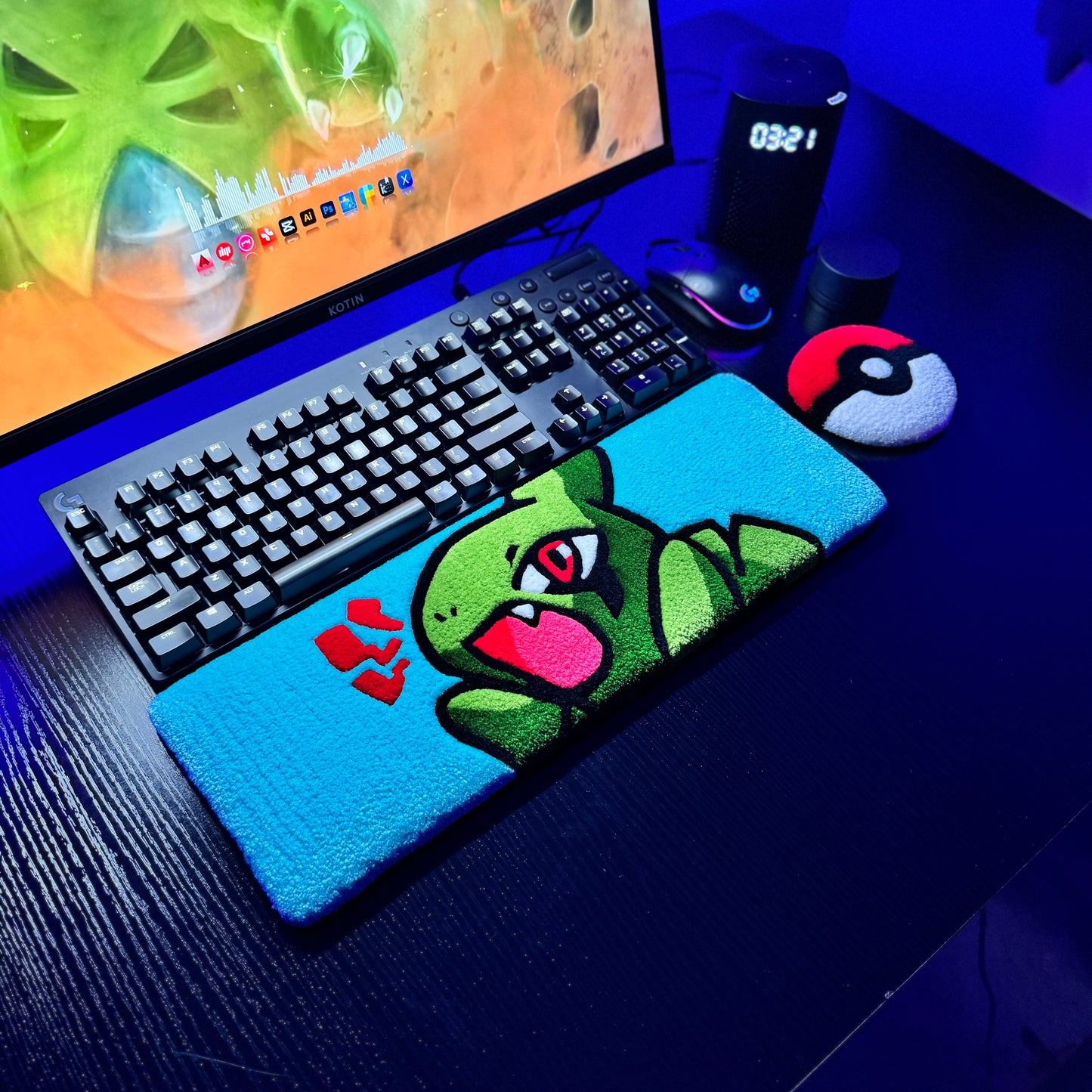 Larvitar Keyboard Rug