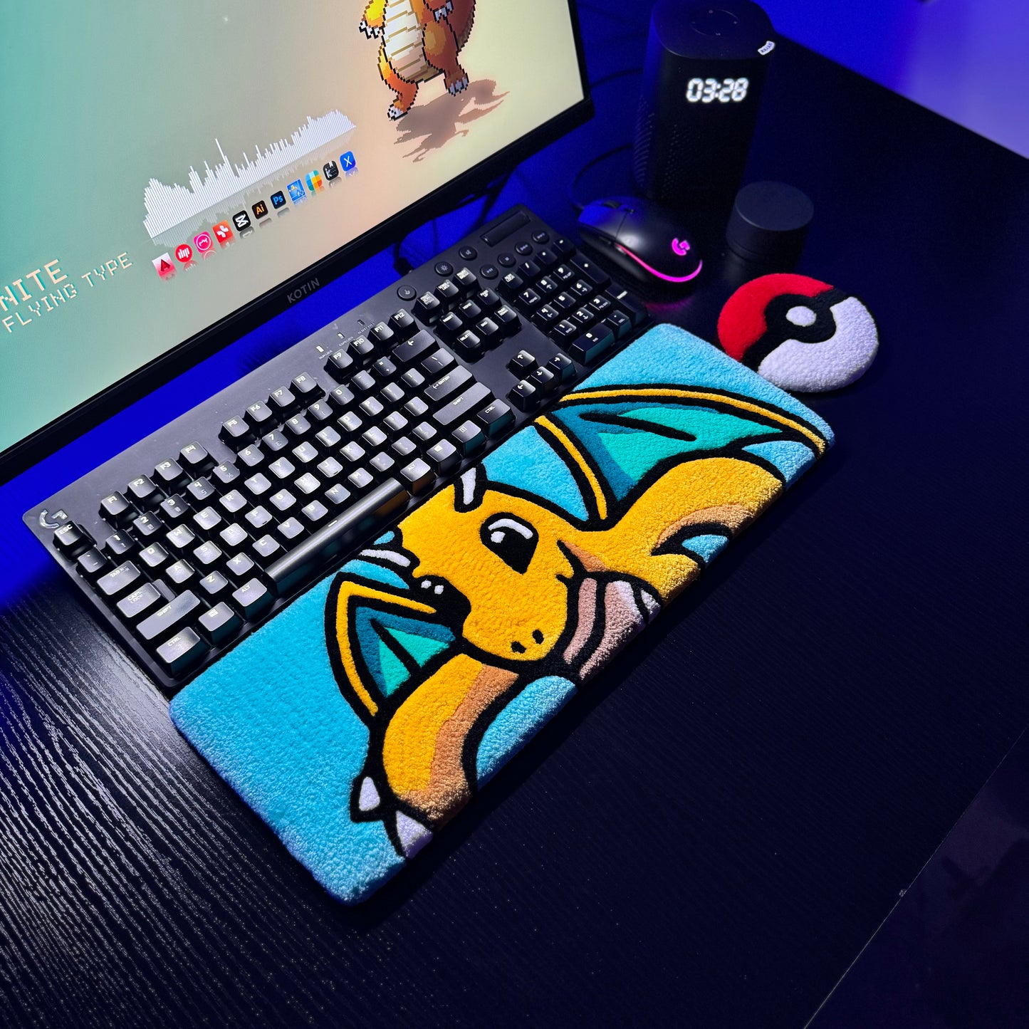 Dragonite Keyboard Rug