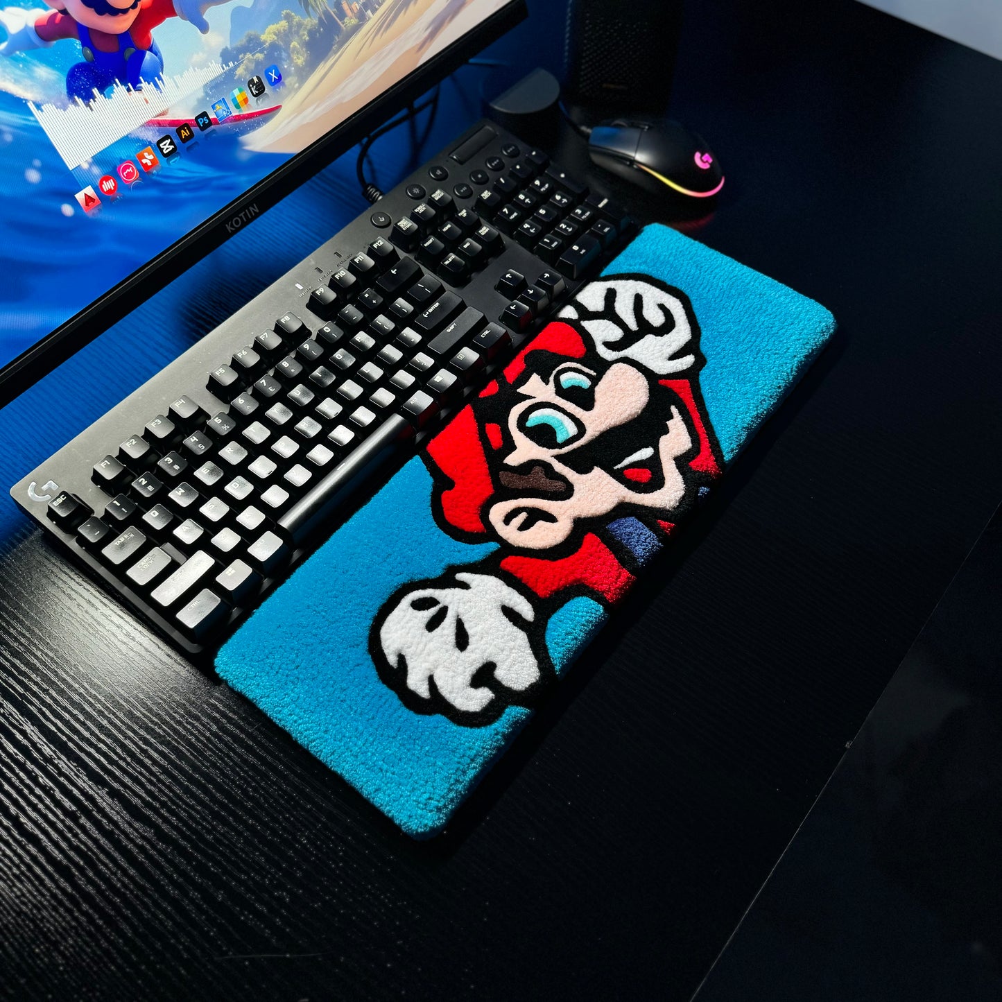 Super Mario Keyboard Rug