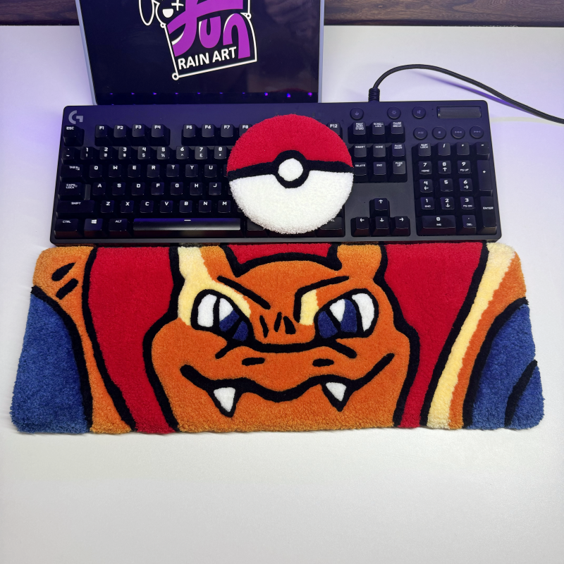 Charizard Razor Keyboard Charizard Keyboard Rug – Rain Art