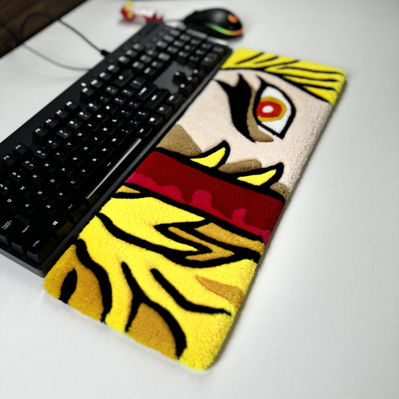 Rengoku Keyboard Rug – Rain Art