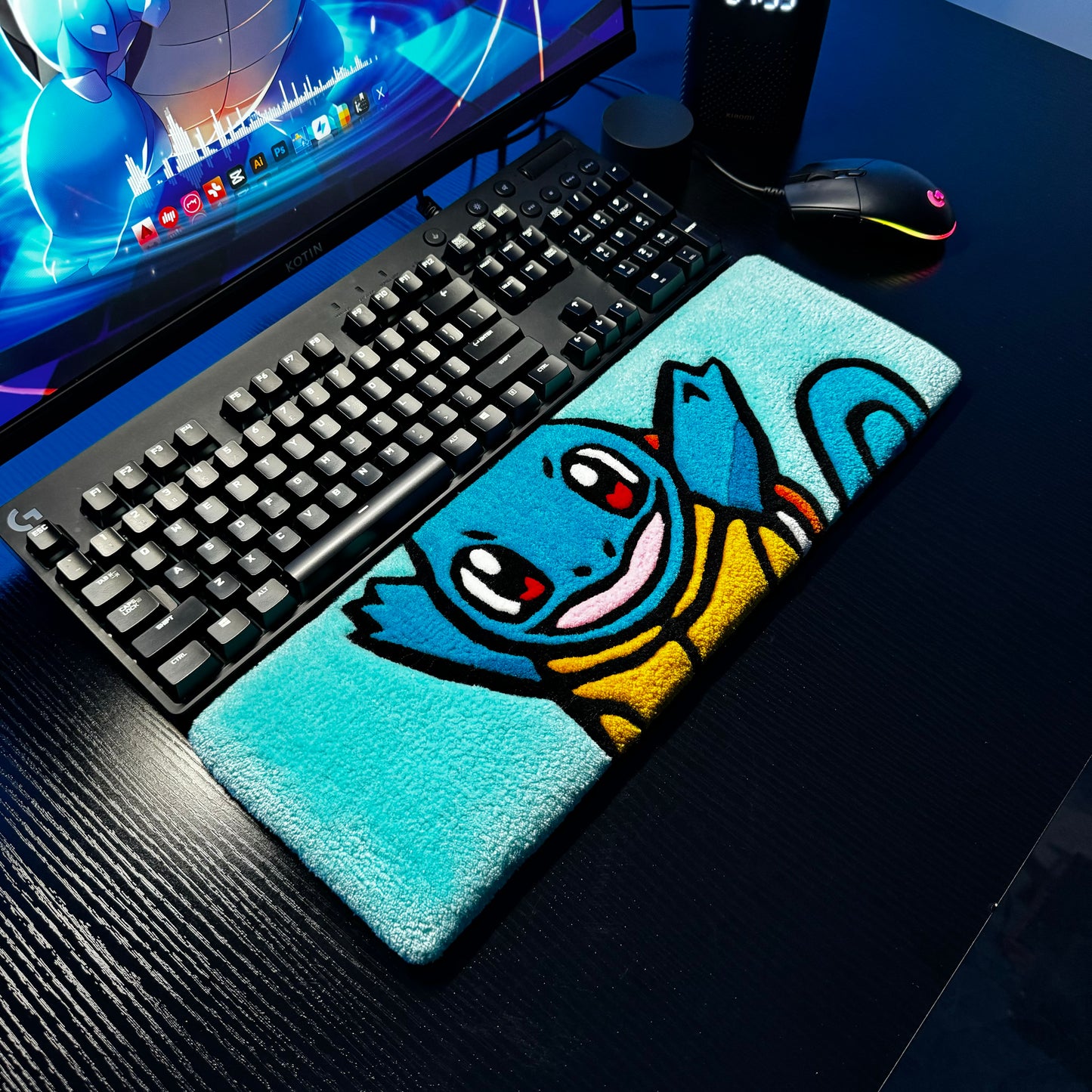 Squirtle Keyboard Rug
