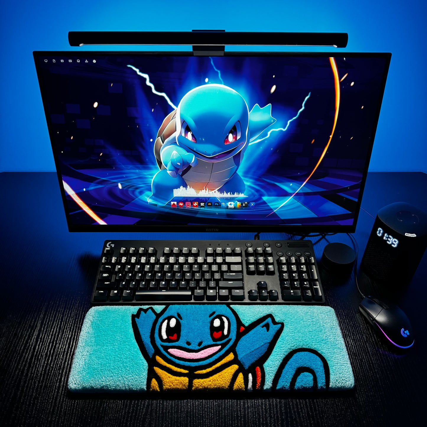 Squirtle Keyboard Rug