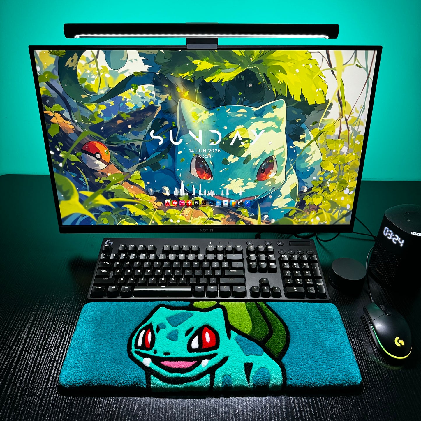 Bulbasaer Keyboard Rug