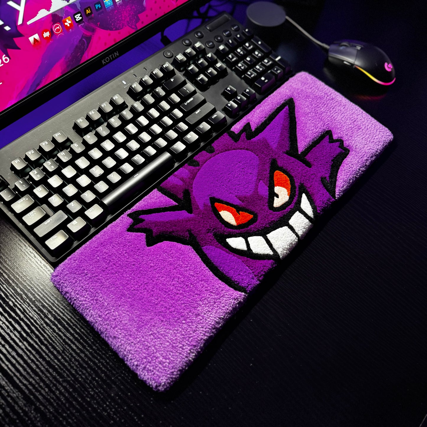 Gengar Keyboard Rug