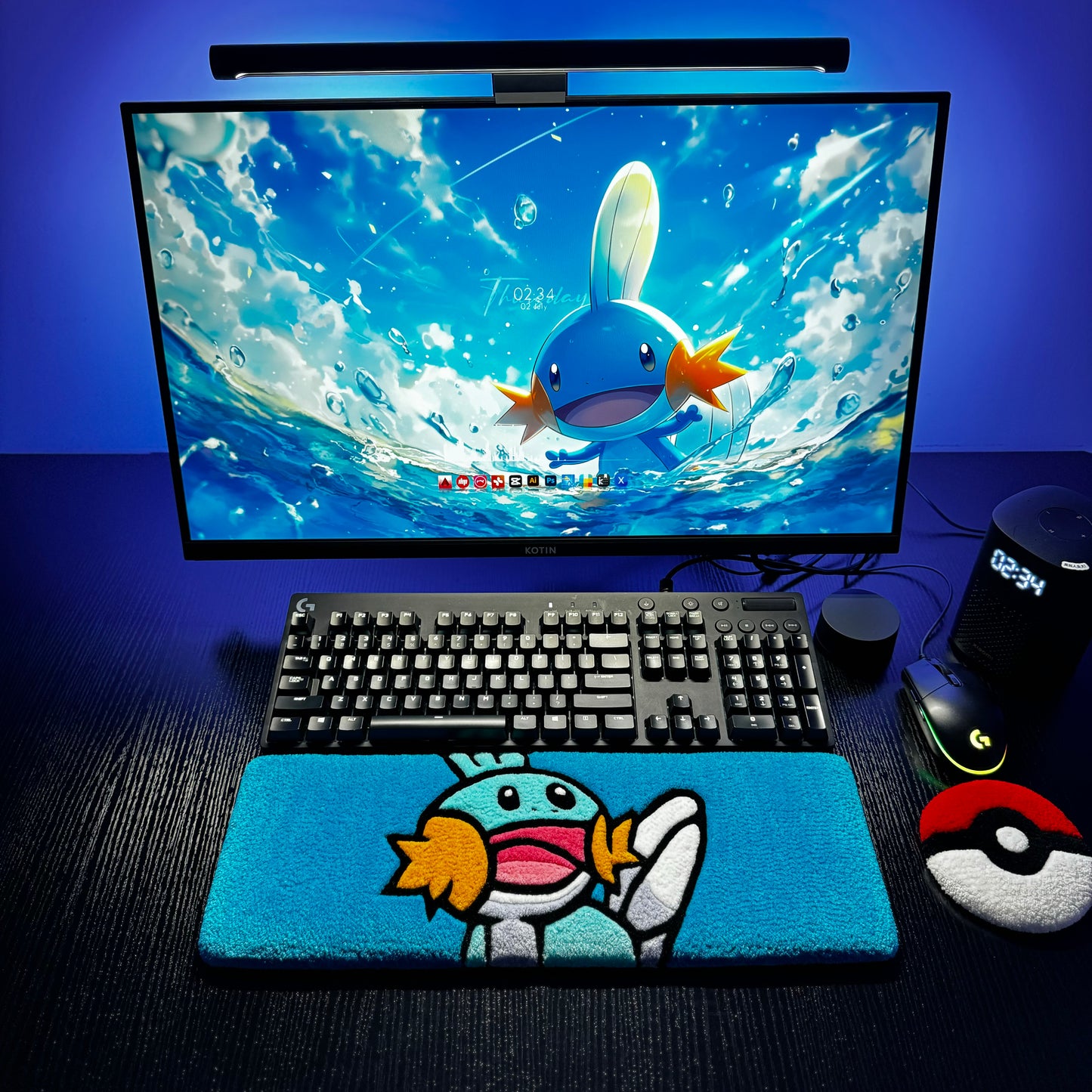 Mudkip Keyboard Rug