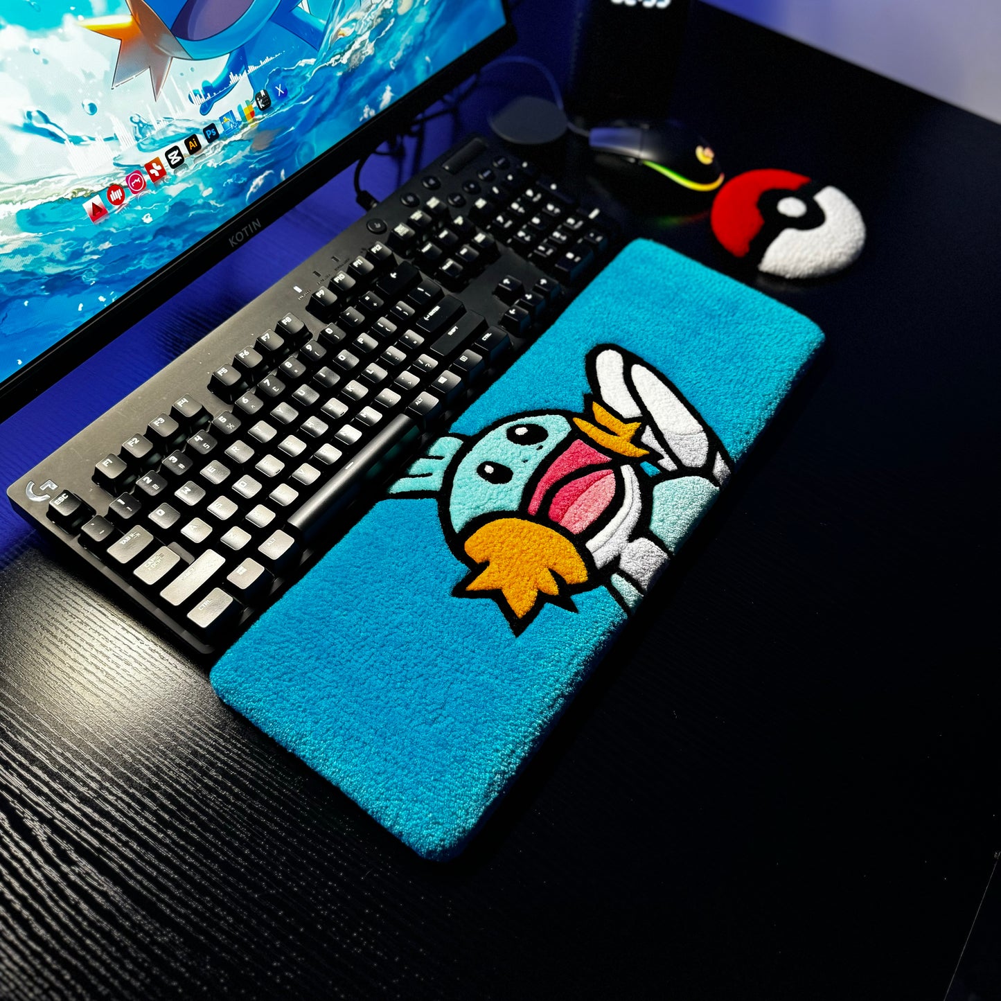 Mudkip Keyboard Rug