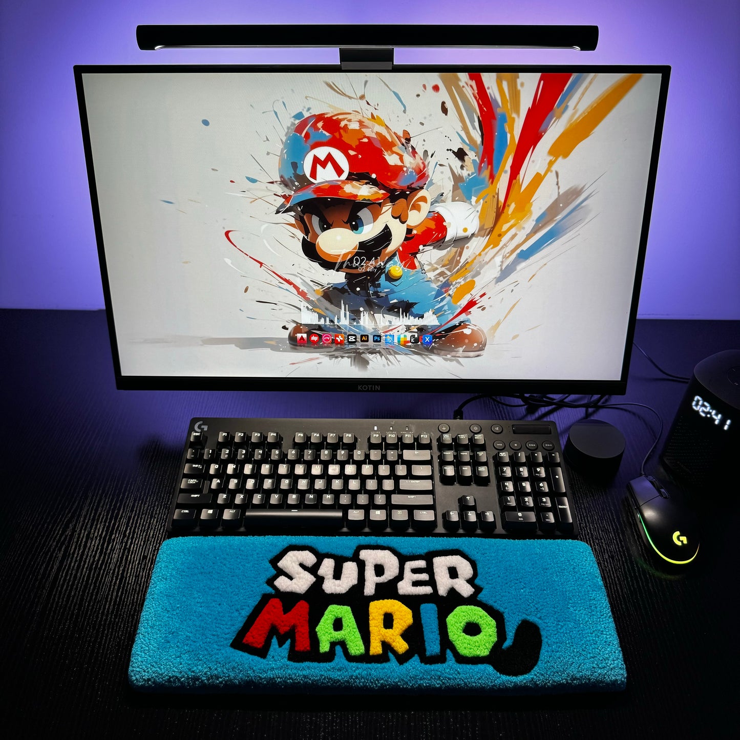 Super Mario Keyboard Rug