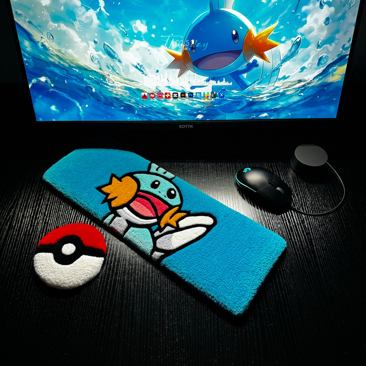 Mudkip Keyboard Rug