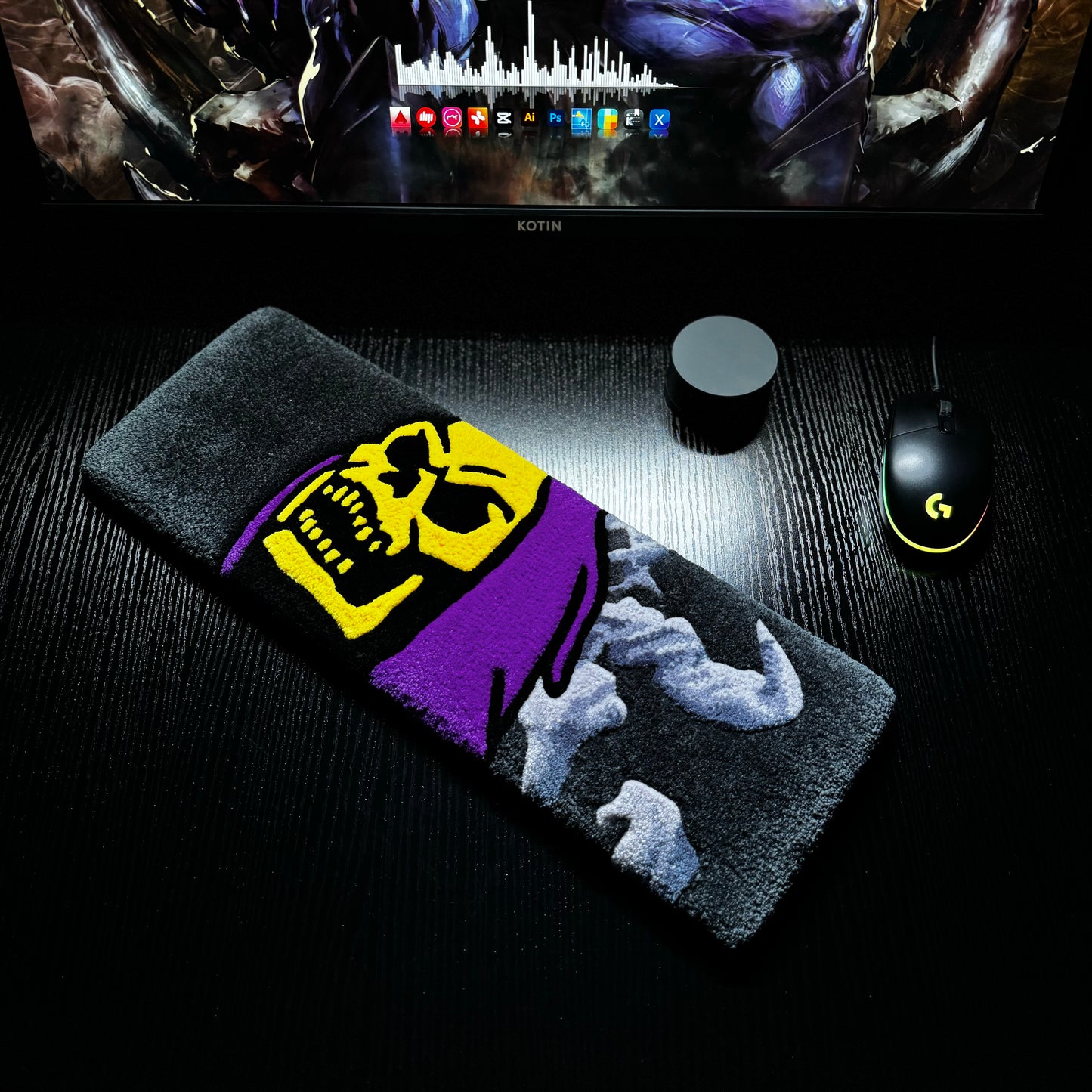 Skeletor Keyboard Rug