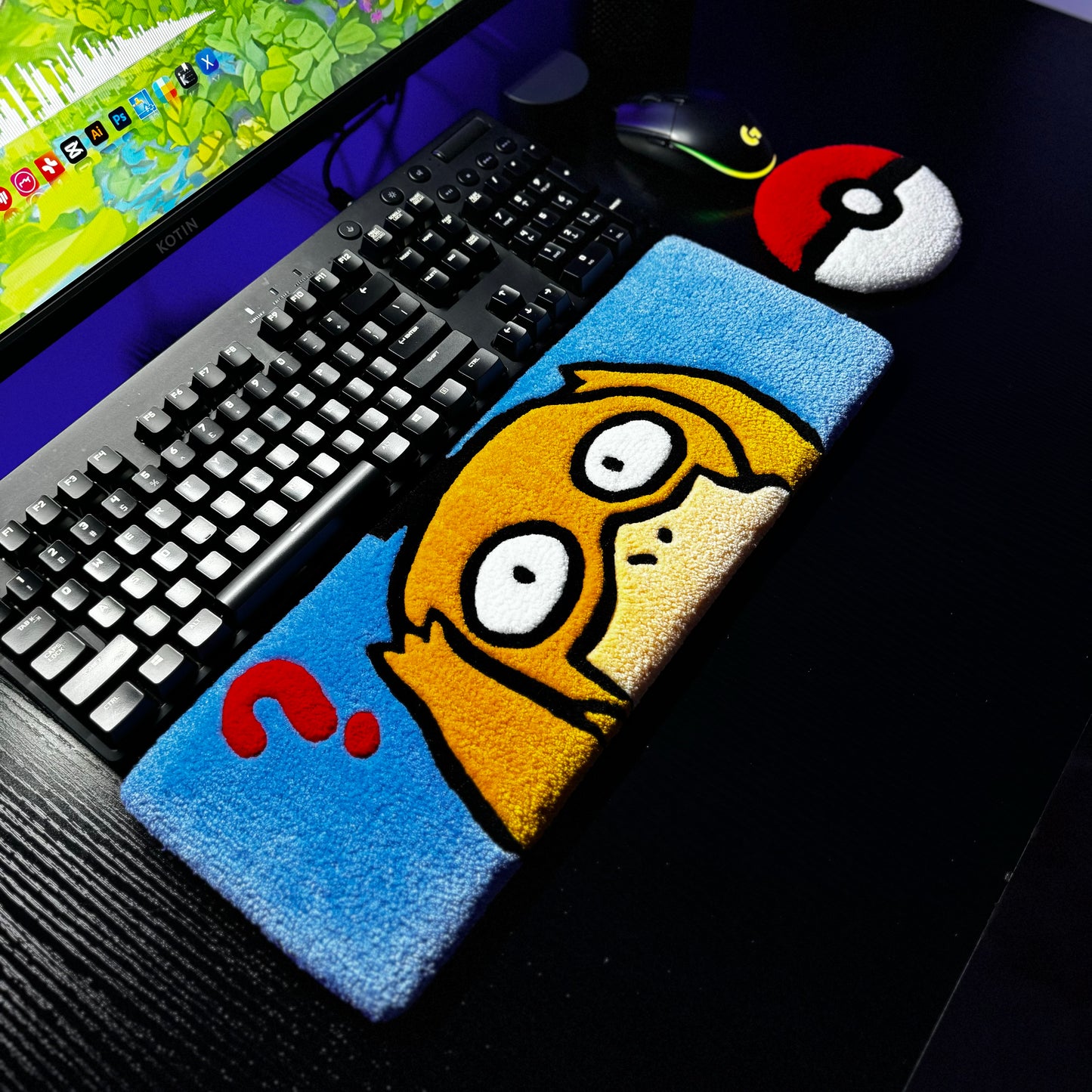 Psyduck Keyboard Rug