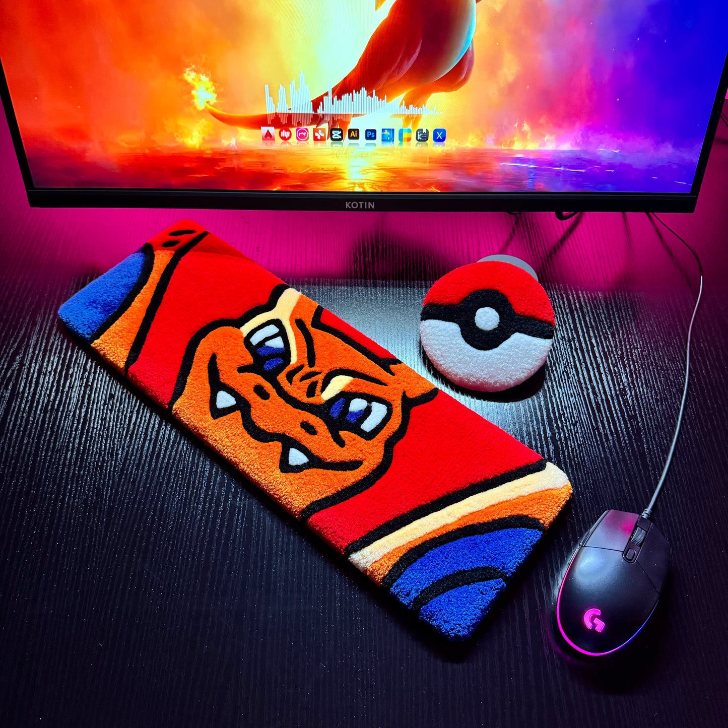 Charizard Keyboard Rug