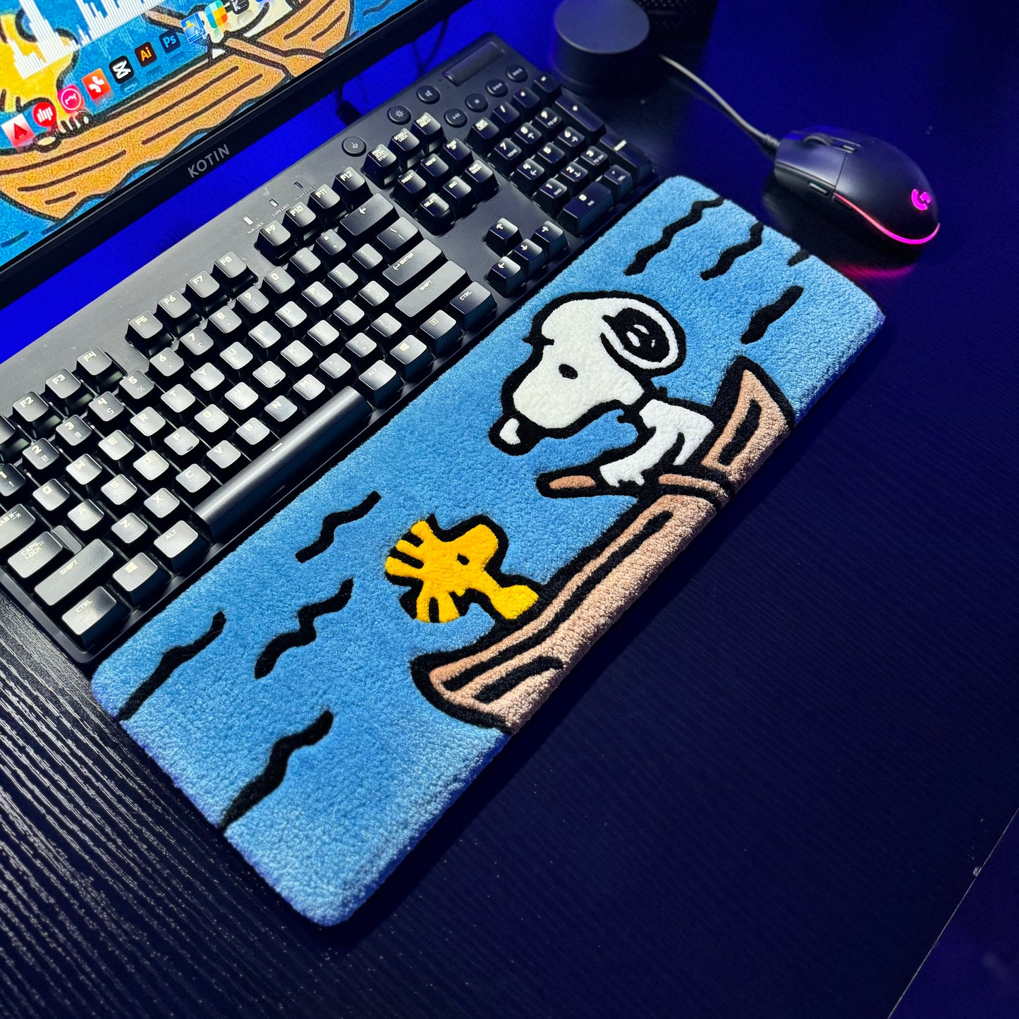 Snoopy Keyboard Rug