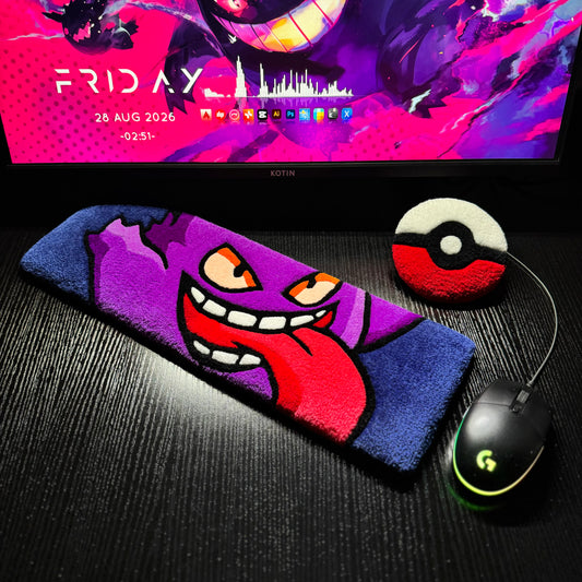 Tongue-out Gengar Keyboard Rug