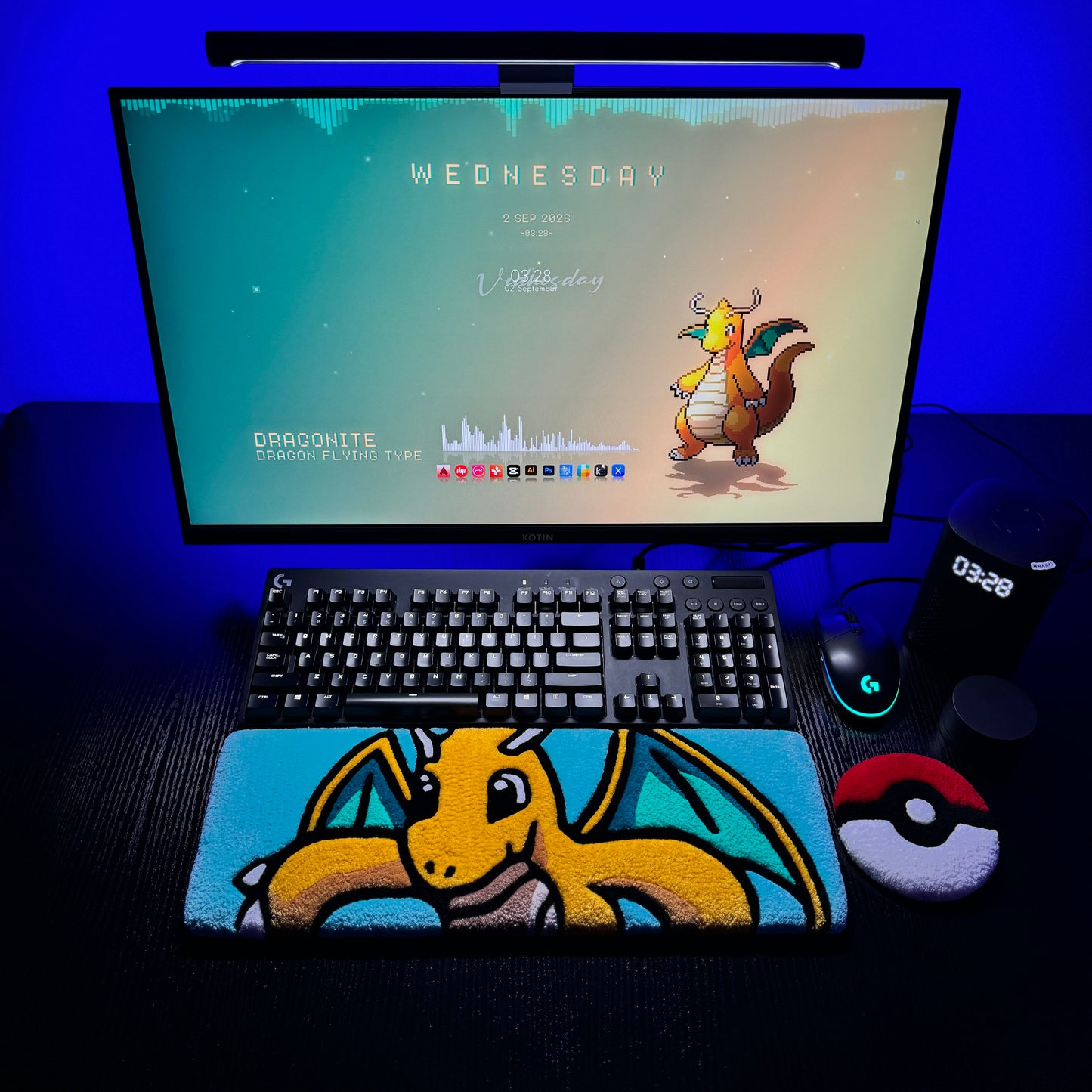 Dragonite Keyboard Rug