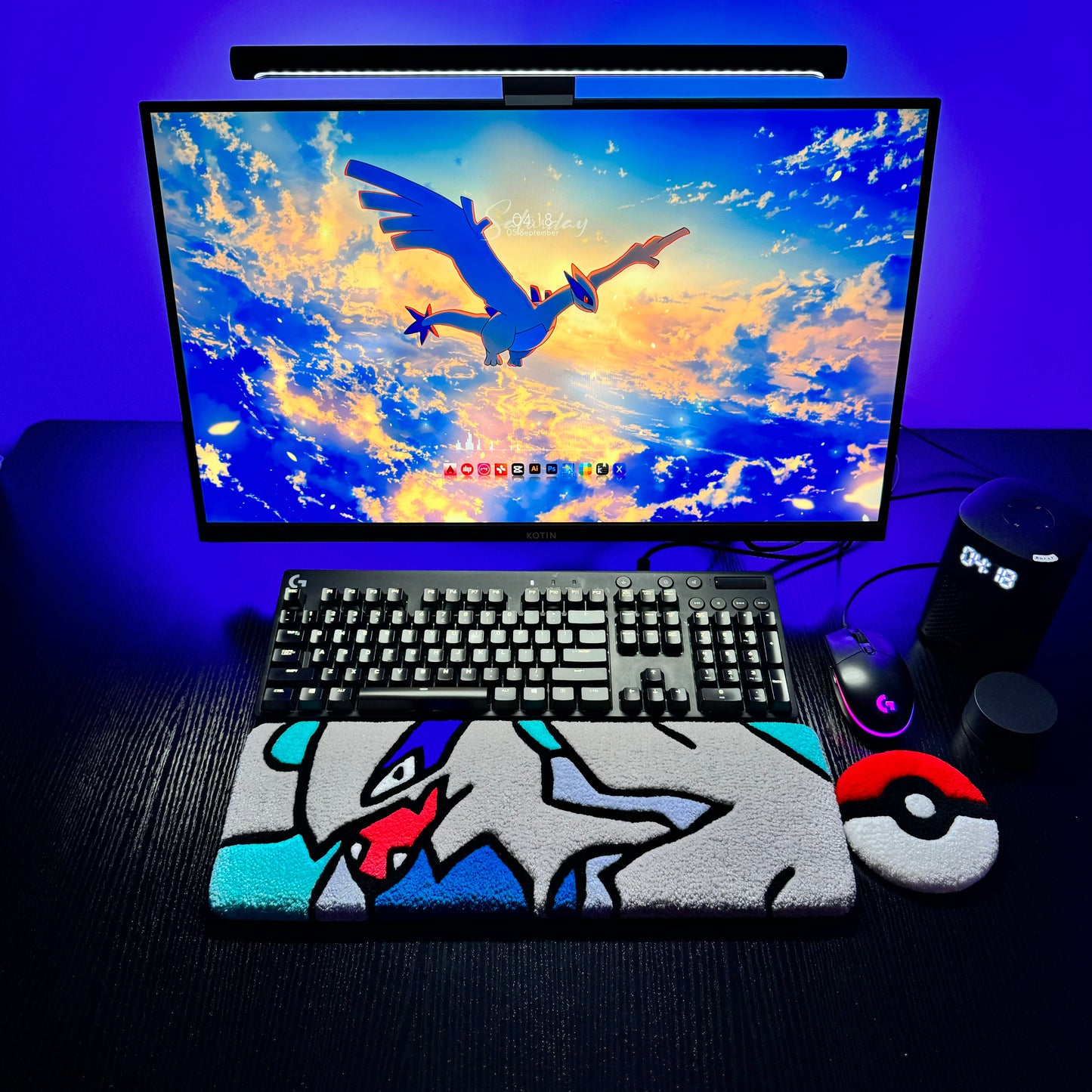 Lugia Keyboard Rug