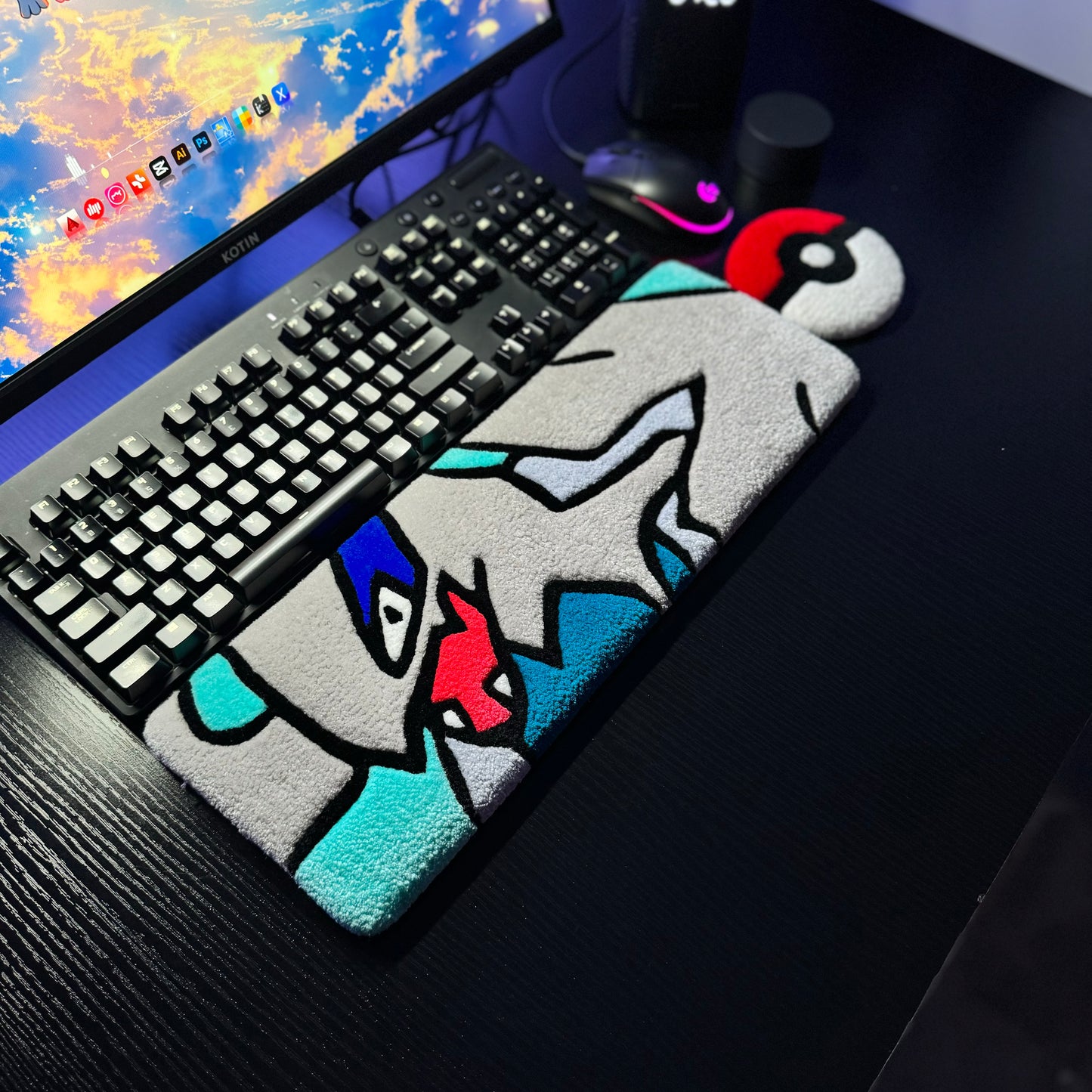 Lugia Keyboard Rug