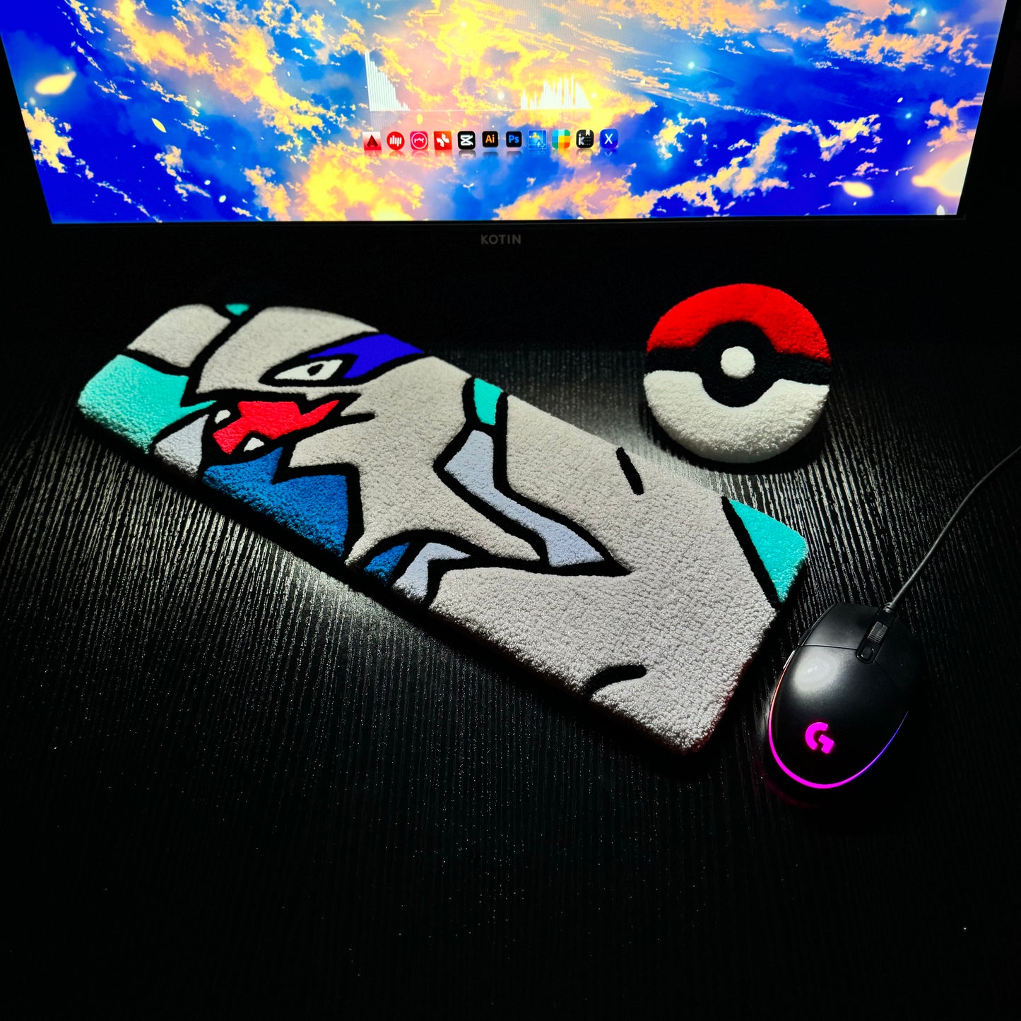 Lugia Keyboard Rug